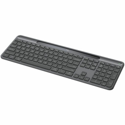 Left Image for Logitech Signature Slim Solar+ K980 for Business, Wireless Keyboard, Quiet Typing, Secure Receiver, Bluetooth, Windows, Mac - Graphite