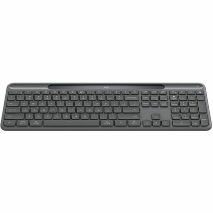 Front Image for Logitech Signature Slim Solar+ K980 for Business, Wireless Keyboard, Quiet Typing, Secure Receiver, Bluetooth, Windows, Mac - Graphite