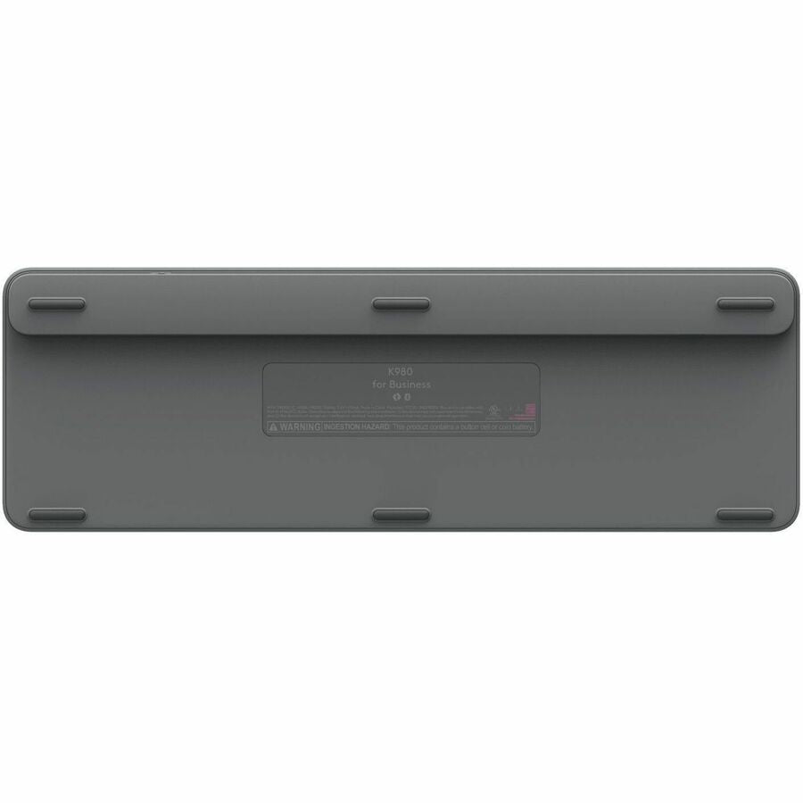 Bottom Image for Logitech Signature Slim Solar+ K980 for Business, Wireless Keyboard, Quiet Typing, Secure Receiver, Bluetooth, Windows, Mac - Graphite