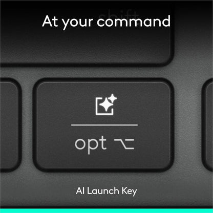 Alternate-Image10 Image for Logitech Signature Slim Solar+ wireless keyboard, solar and artificial light powered, durable battery that lasts up to 10 years, customizable keys, Bluetooth, Graphite