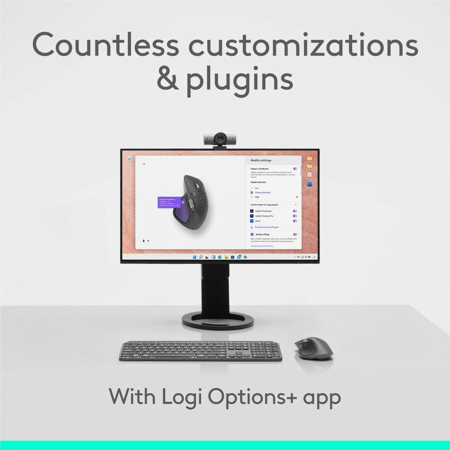 Alternate-Image7 Image for Logitech MX Master 4 for Mac, Ergonomic Bluetooth Mouse with Advanced Performance Haptic Feedback, Ultra-Fast Scrolling, USB-C Charging, MacOS, iPadOS, Windows - space black