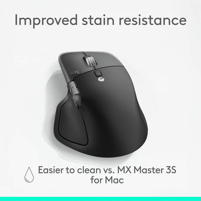 Alternate-Image8 Image for Logitech MX Master 4 for Mac, Ergonomic Bluetooth Mouse with Advanced Performance Haptic Feedback, Ultra-Fast Scrolling, USB-C Charging, MacOS, iPadOS, Windows - space black