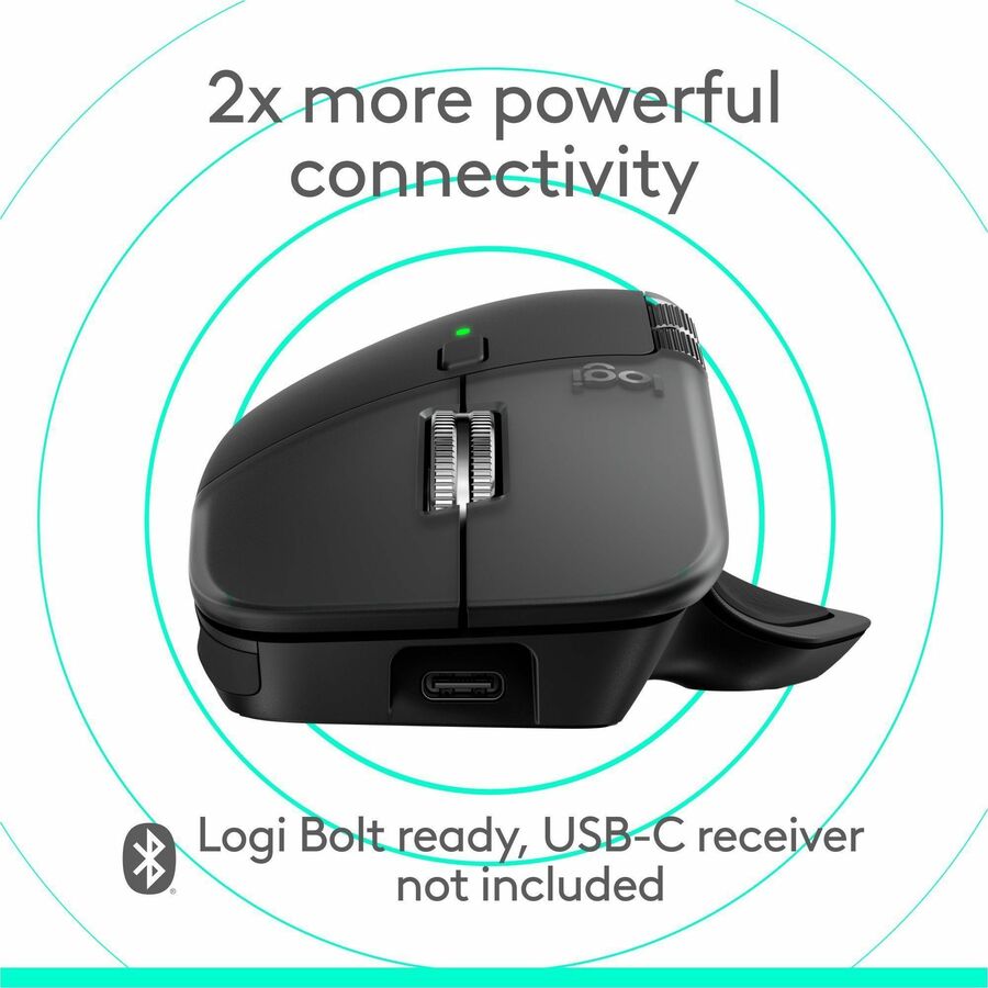 Alternate-Image5 Image for Logitech MX Master 4 for Mac, Ergonomic Bluetooth Mouse with Advanced Performance Haptic Feedback, Ultra-Fast Scrolling, USB-C Charging, MacOS, iPadOS, Windows - space black