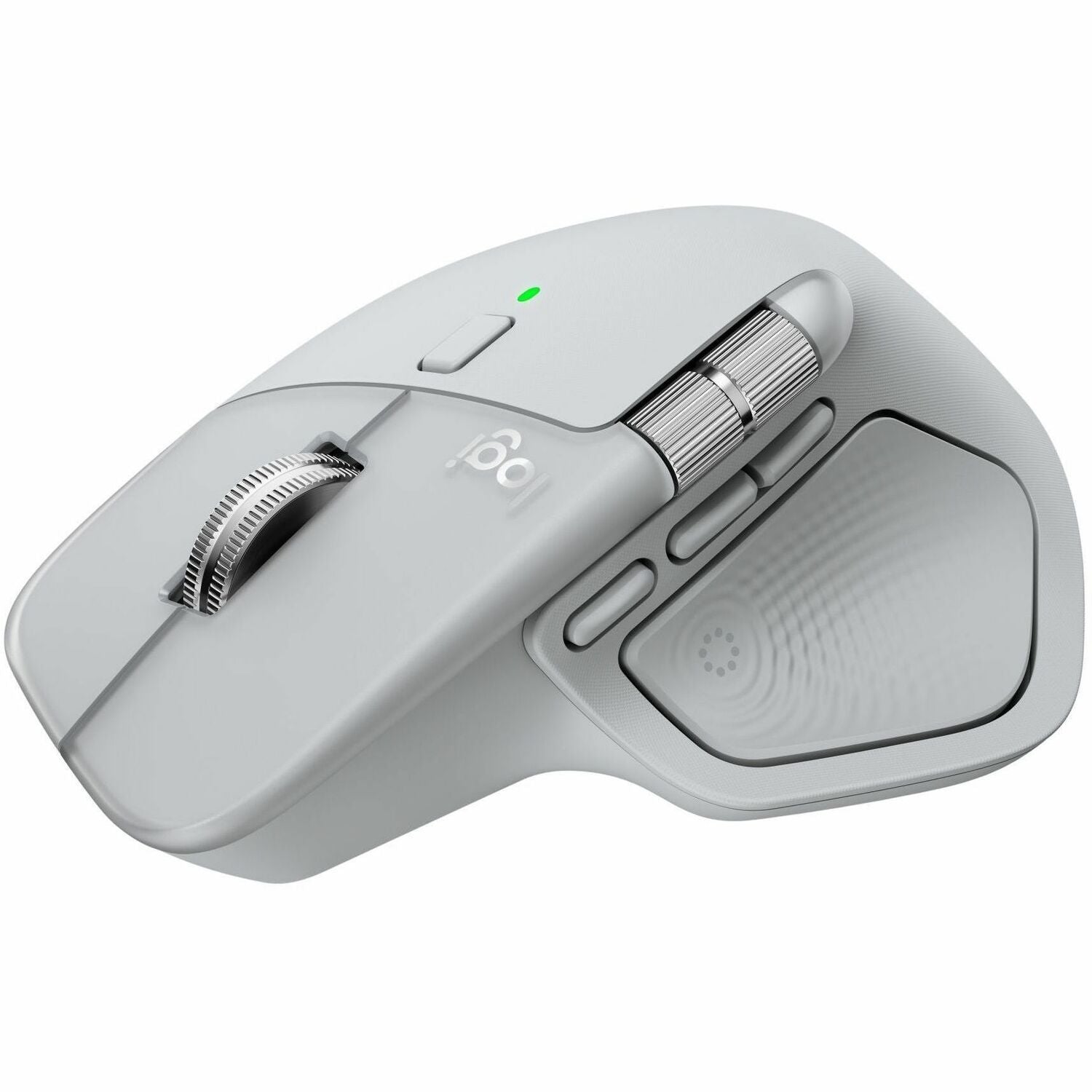 Logitech MX Master 4, Ergonomic Wireless Mouse with Advanced Performance Haptic Feedback, Ultra-Fast Scrolling, USB-C Charging, Bluetooth, Windows, MacOS - pale gray - 910-007559