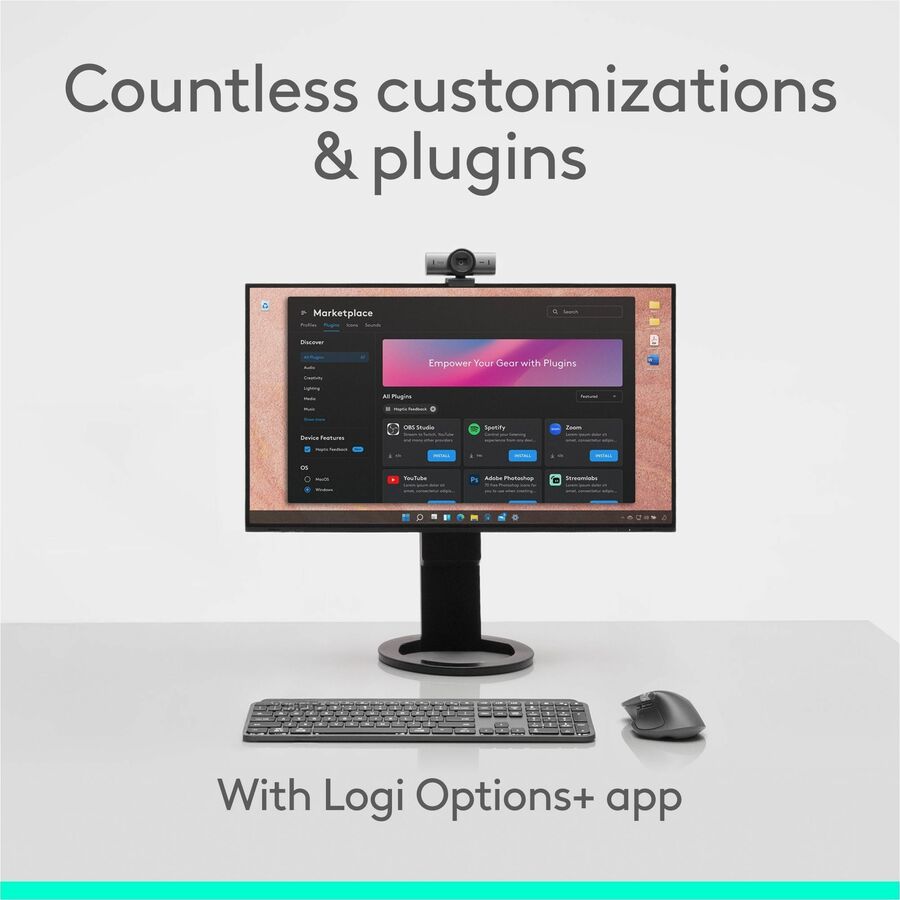 Alternate-Image7 Image for Logitech MX Master 4, Ergonomic Wireless Mouse with Advanced Performance Haptic Feedback, Ultra-Fast Scrolling, USB-C Charging, Bluetooth, Windows, MacOS - black