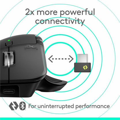 Alternate-Image5 Image for Logitech MX Master 4, Ergonomic Wireless Mouse with Advanced Performance Haptic Feedback, Ultra-Fast Scrolling, USB-C Charging, Bluetooth, Windows, MacOS - black