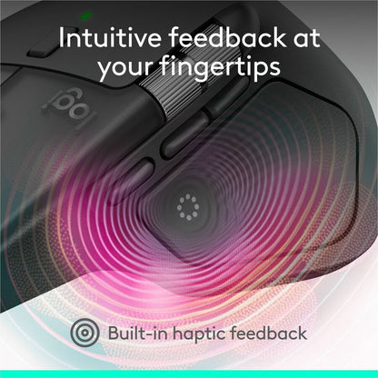Alternate-Image8 Image for Logitech MX Master 4 for Business, Wireless Mouse with Quiet Clicks, 8K DPI, MagSpeed Scrolling, Logi Bolt Receiver, Graphite
