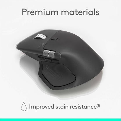 Alternate-Image2 Image for Logitech MX Master 4 for Business, Wireless Mouse with Quiet Clicks, 8K DPI, MagSpeed Scrolling, Logi Bolt Receiver, Graphite