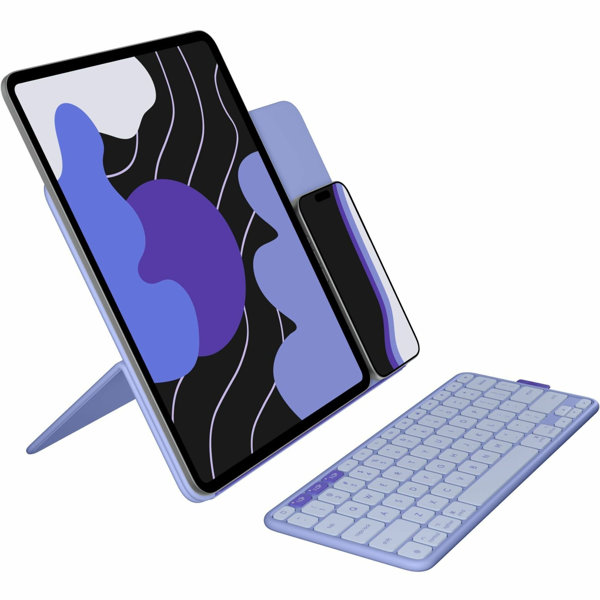Main Image for Logitech Flip Folio Keyboard/Cover Case (Folio) for 13" Apple iPad Pro 13 (2024), iPad Air 13 (2024), iPad Air 13 (2025) Tablet - English Keyboard - Lilac