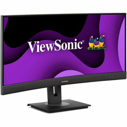 Right Image for ViewSonic VG3456CA 34 Inch 21:9 Ultrawide QHD 4K Curved Monitor with Ergonomic Design, 100W USB C, Docking Built-In, Gigabit Ethernet RJ45 for Home and Office