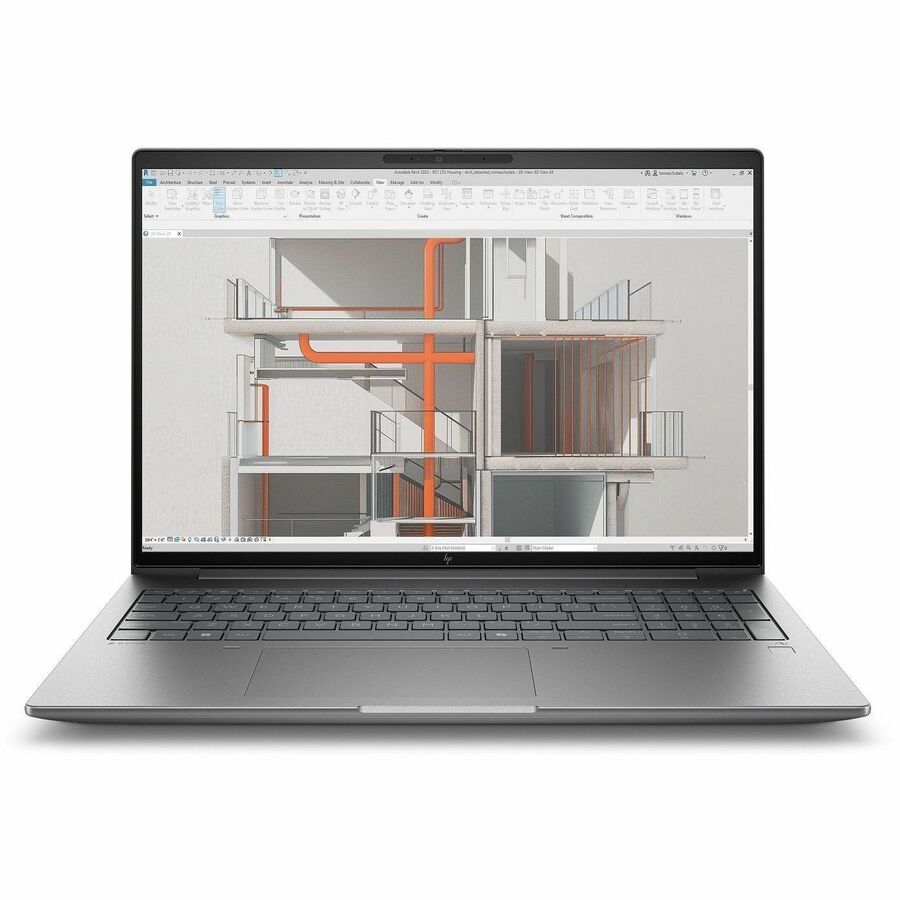 Front Image for HP ZBook X G1i 16" Mobile Workstation - WUXGA - 60 Hz - Intel Core Ultra 9 285H - vPro Technology - 32 GB - 1 TB SSD - English Keyboard - Smart Card Reader - Meteor Silver