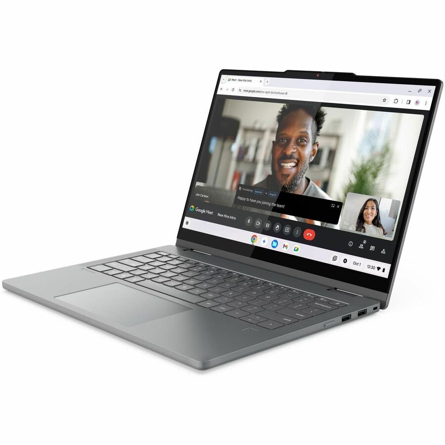 Alternate-Image6 Image for Lenovo Chromebook Plus 14IRU10 83LL001VUS 14" Touchscreen Convertible 2 in 1 Chromebook - WUXGA - 60 Hz - Intel Core 5 1st Gen 120U - 8 GB - 128 GB Flash Memory - English Keyboard - Luna Gray