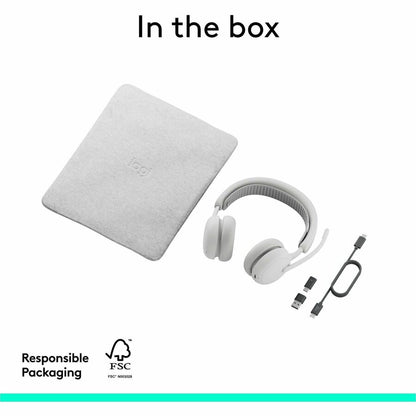 Alternate-Image10 Image for Logitech Zone Wireless 2 ES for Business - Noise-Canceling Wireless Headset with Adaptive Hybrid ANC, Microsoft Teams Certified, USB-C & USB-A, Off-white