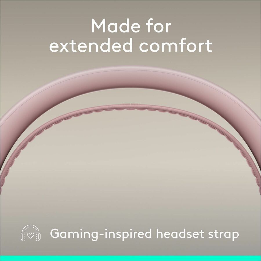 Alternate-Image6 Image for Logitech Zone Wired 2 for Business - Noise-Canceling Headset with Adaptive Hybrid ANC, Microsoft Teams Certified, USB-C with USB-A adapter, Rose
