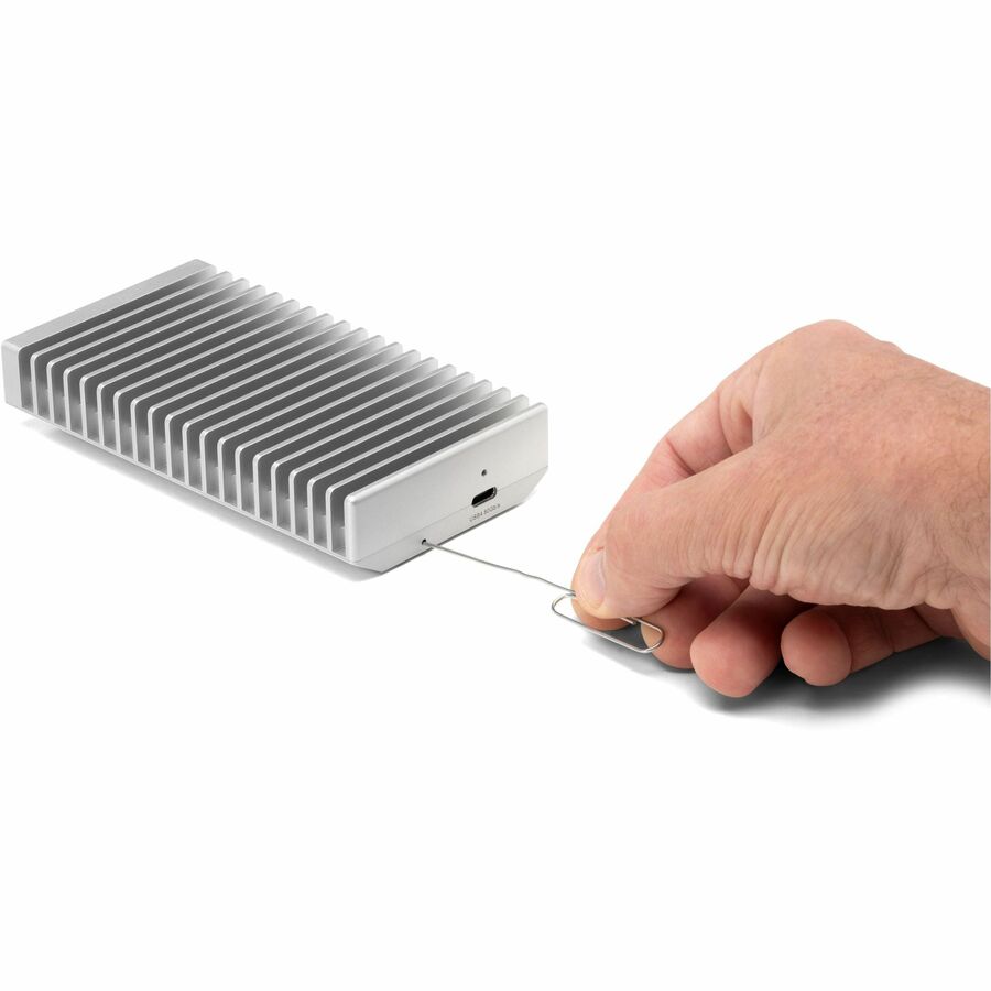 Alternate-Image1 Image for OWC Express 1M2 80G 4 TB Portable Rugged Solid State Drive - External - PCI Express NVMe - Silver