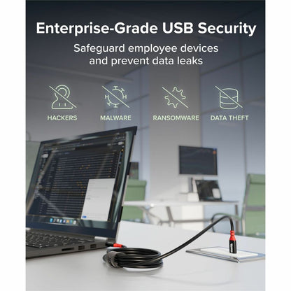 Alternate-Image3 Image for Plugable USB C to USB C Cable, Data Blocker Charge Only Cable (2m/6.6ft): 240W Safe Fast Charging