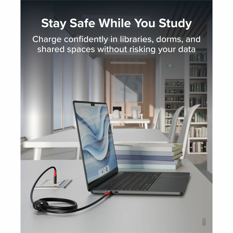 Alternate-Image7 Image for Plugable USB C to USB C Cable, Data Blocker Charge Only Cable (1m/3.3ft): 240W Safe Fast Charging