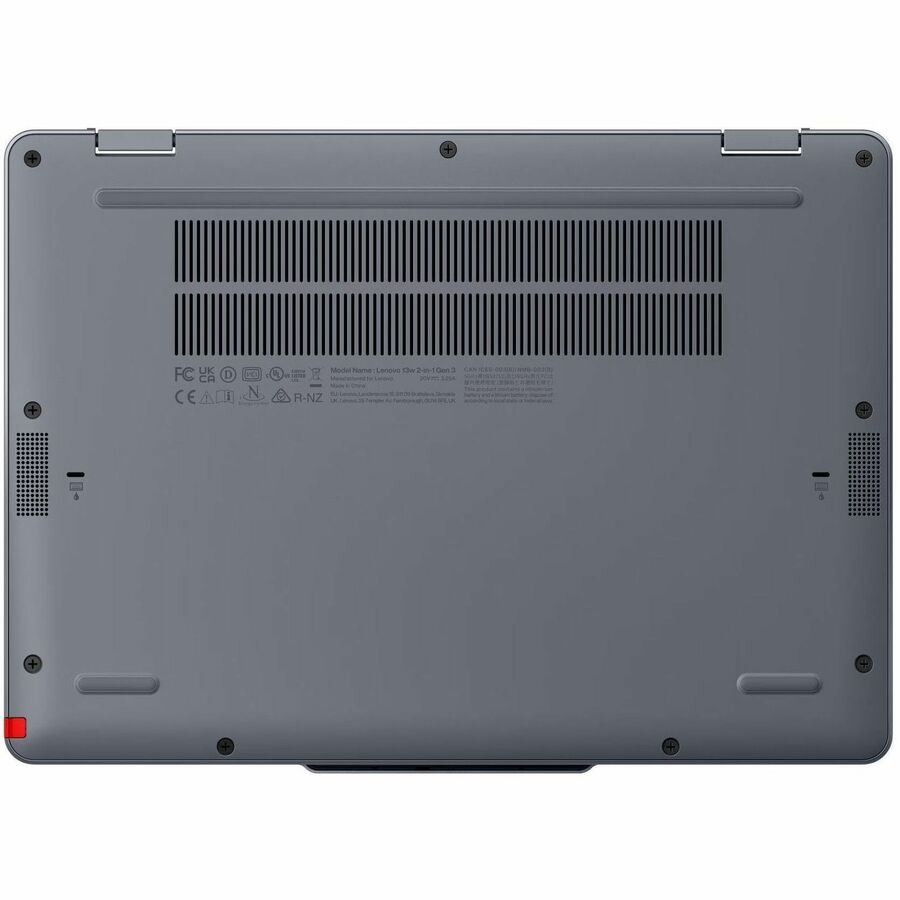 Bottom Image for Lenovo 13w Gen 3 83M9000DUS 13.3" Touchscreen Convertible 2 in 1 Notebook - WUXGA - 60 Hz - Intel Core 3 1st Gen 100U - 8 GB - 256 GB SSD - English Keyboard - Luna Gray