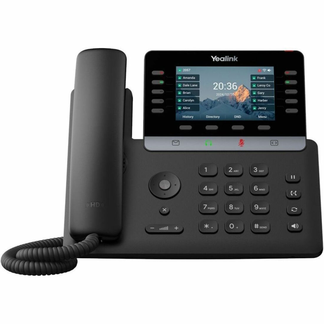 Main Image for Yealink T74W IP Phone - Corded - Corded/Cordless - Bluetooth, Wi-Fi - 10 Multiple Conferencing - Wall Mountable - Black