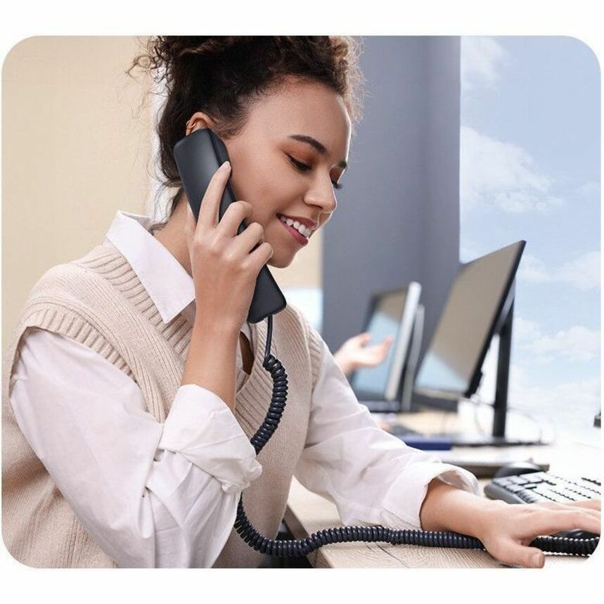 Alternate-Image2 Image for Yealink T73U IP Phone - Corded - Corded - 5 Multiple Conferencing - Wall Mountable, Stand Mountable - Gray