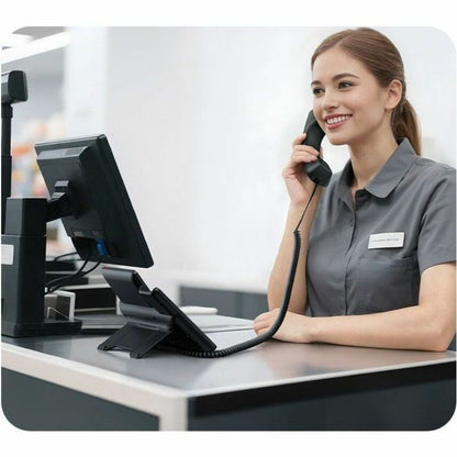 Alternate-Image3 Image for Yealink SIP-T73W IP Phone - Corded/Cordless - Corded/Cordless - Bluetooth, Radio Frequency - 5 Multiple Conferencing - Wall Mountable - Black