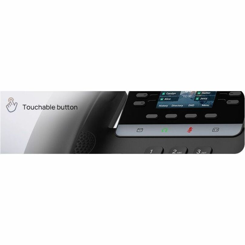 Alternate-Image10 Image for Yealink SIP-T73W IP Phone - Corded/Cordless - Corded/Cordless - Bluetooth, Radio Frequency - 5 Multiple Conferencing - Wall Mountable - Black