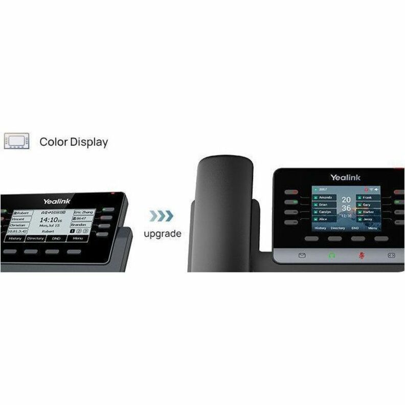 Alternate-Image9 Image for Yealink SIP-T73W IP Phone - Corded/Cordless - Corded/Cordless - Bluetooth, Radio Frequency - 5 Multiple Conferencing - Wall Mountable - Black