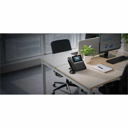 Alternate-Image3 Image for Yealink T74U IP Phone - Corded - Corded - 10 Multiple Conferencing - Wall Mountable, Stand Mountable - Black
