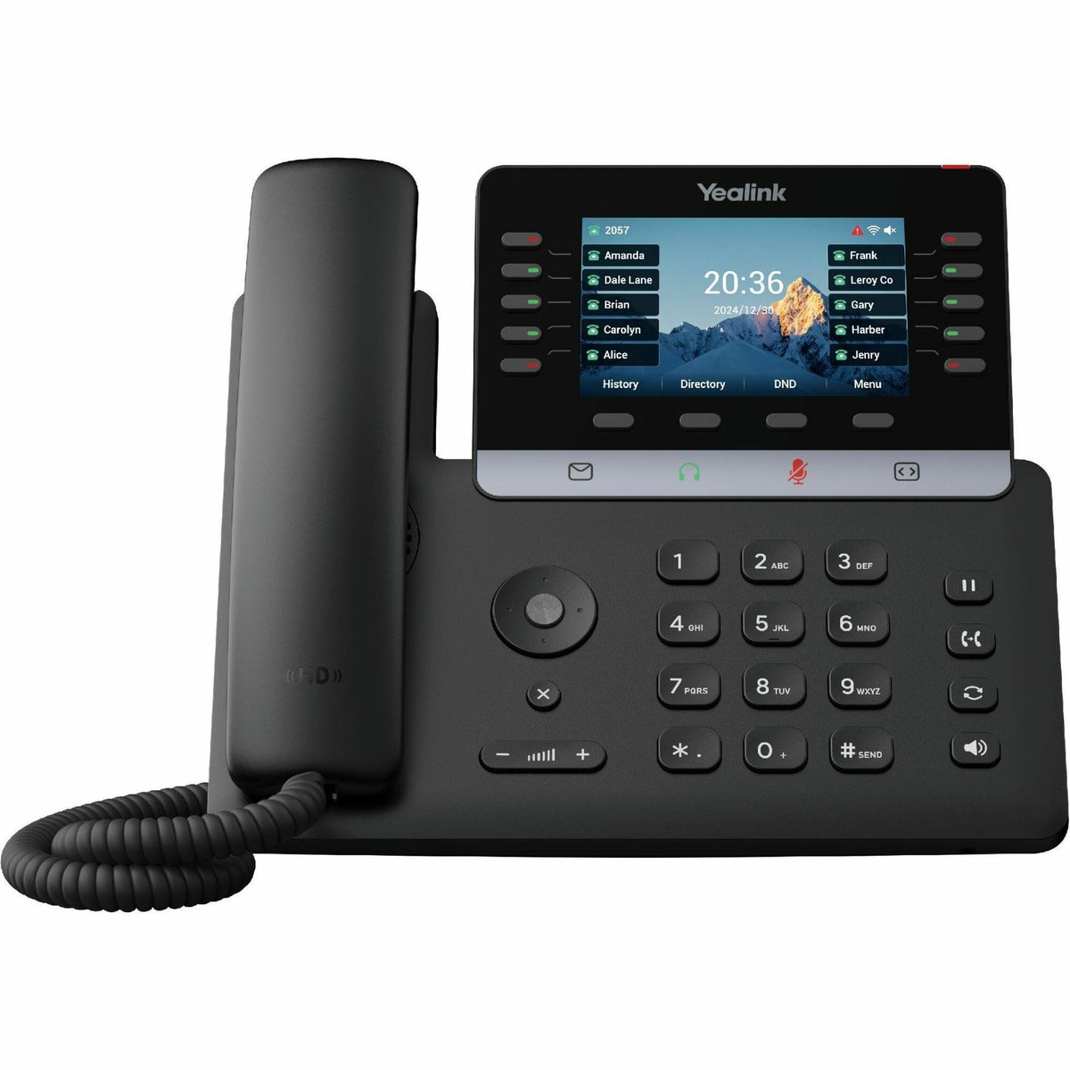 Main Image for Yealink T74U IP Phone - Corded - Corded - 10 Multiple Conferencing - Wall Mountable, Stand Mountable - Black
