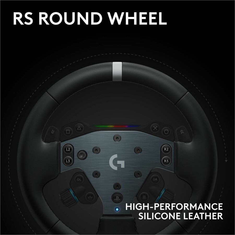 Alternate-Image3 Image for Logitech G RS50 System, 3-Piece Sim Racing Steering Wheel Setup - RS50 Wheel base with 8 Nm Direct Drive, RS Wheel Hub with 13 Buttons and RS Round Wheel 11-inch - For PS5/PS4/PC