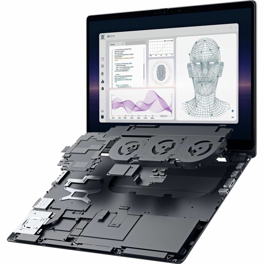 Alternate-Image5 Image for Dell Pro Max Plus MB16250 16" Mobile Workstation - Full HD Plus - 60 Hz - Intel Core Ultra 7 265HX - vPro Technology - Intel Evo Platform - 32 GB - 512 GB SSD - English (US) Keyboard - Magnetite