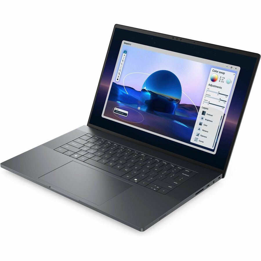Left Image for Dell Pro Max Premium MA16250 16" Mobile Workstation - Full HD Plus - 120 Hz - Intel Core Ultra 7 255H - 32 GB - 512 GB SSD - English (US) Keyboard - Magnetite