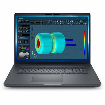 Front Image for Dell Pro Max Plus MB18250 18" Mobile Workstation - QHD+ - 120 Hz - Intel Core Ultra 7 265HX - vPro Technology - 32 GB - 512 GB SSD - English (US) Keyboard - Magnetite