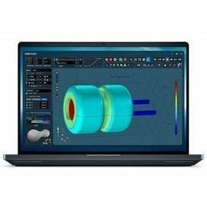 Front Image for Dell Pro Max Plus MB18250 18" Mobile Workstation - QHD+ - 120 Hz - Intel Core Ultra 7 265HX - vPro Technology - Intel Evo Platform - 32 GB - 512 GB SSD - English (US) Keyboard - Magnetite
