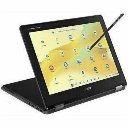 Right Image for Acer Chromebook Spin 512 R857TN R857TN-C1LD 12.2" Touchscreen Rugged Convertible 2 in 1 Chromebook - WUXGA - 60 Hz - Intel N150 - 8 GB - 64 GB Flash Memory - English (US) Keyboard - Black
