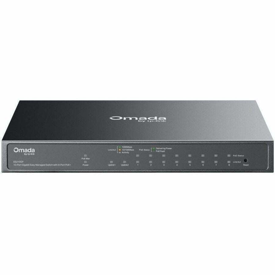 Alternate-Image1 Image for Omada 10-Port Gigabit Easy Managed Switch with 8-Port PoE+