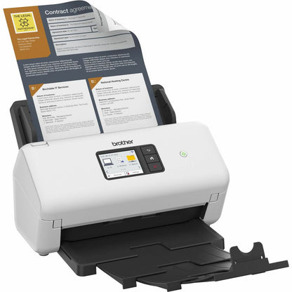 Right Image for Brother ADS-3350W Sheetfed Scanner - 600 x 600 dpi Optical - White, Black