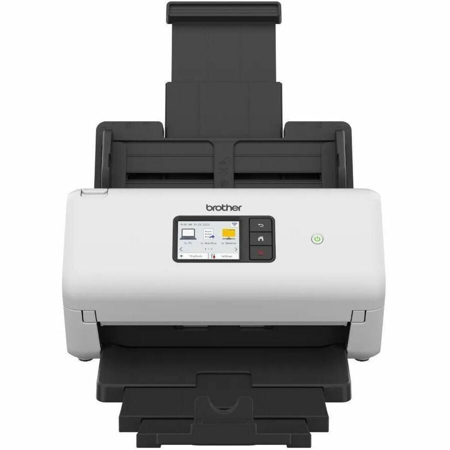Front Image for Brother ADS-3350W Sheetfed Scanner - 600 x 600 dpi Optical - White, Black