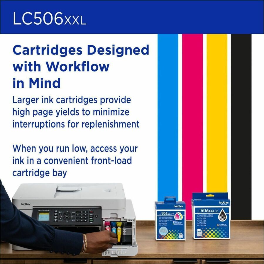 Alternate-Image6 Image for Brother Genuine LC506XXLC Super High Yield Cyan Ink Cartridge