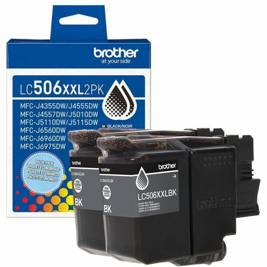 Main Image for Brother Genuine LC506XXL 2PK Twin Pack of Super High Yield Black Ink Cartridges