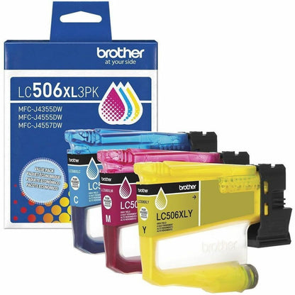 Main Image for Brother Genuine LC506XL 3PK 3 Pack of High Yield Cyan, Magenta, and Yellow Ink Cartridges
