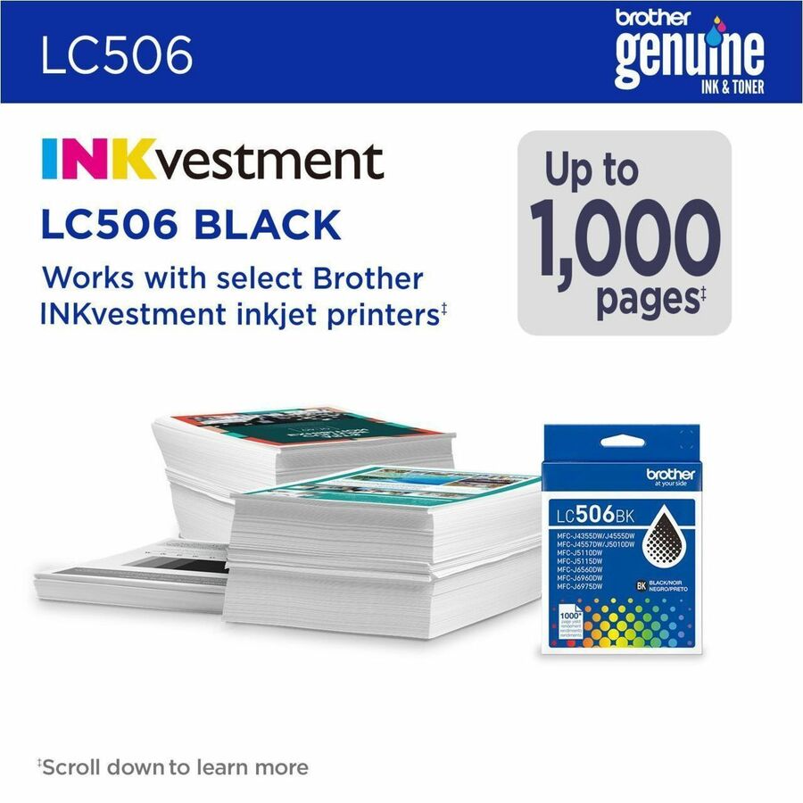 Alternate-Image3 Image for Brother Genuine LC506BK Standard Yield Black Ink Cartridge