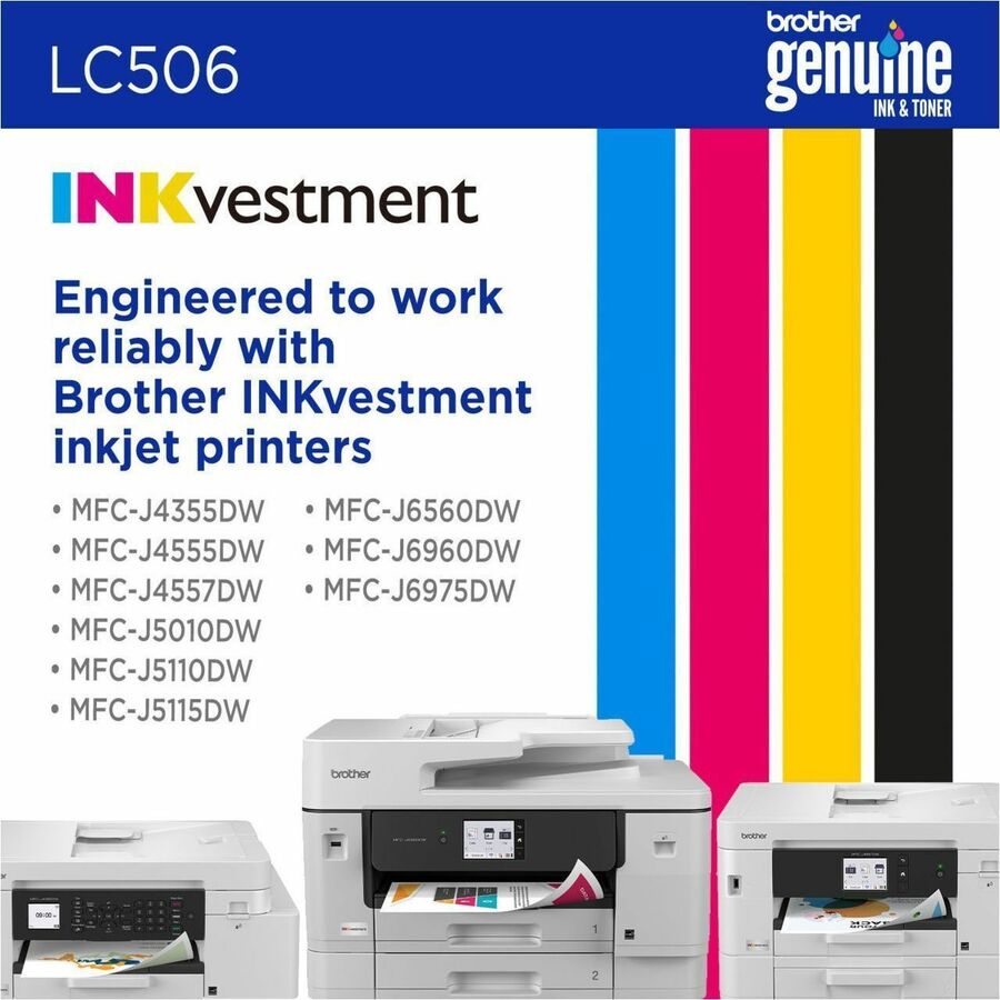 Alternate-Image5 Image for Brother Genuine LC506Y Standard Yield Yellow Ink Cartridge