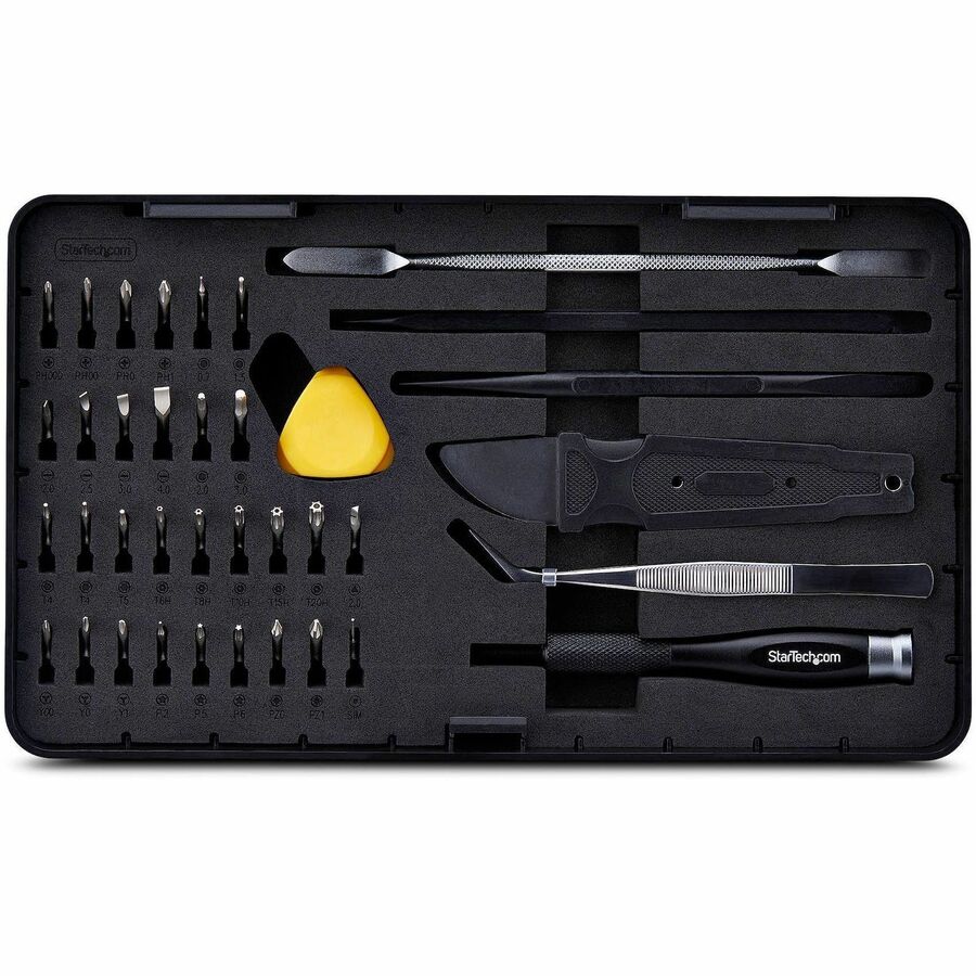 Alternate-Image2 Image for StarTech.com 40-Piece Computer Repair Toolkit for Laptop/PC/Electronics/Phone, 30-Bit Precision Screwdriver Set, Magnetic Tray/Pry Tools