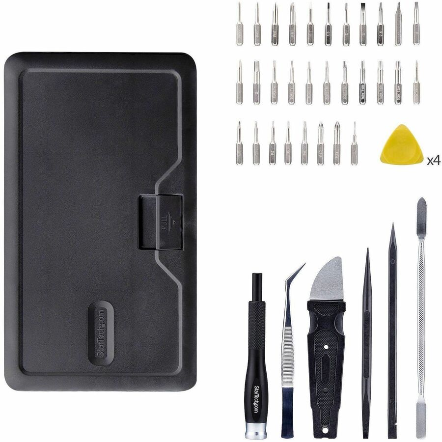 Alternate-Image6 Image for StarTech.com 40-Piece Computer Repair Toolkit for Laptop/PC/Electronics/Phone, 30-Bit Precision Screwdriver Set, Magnetic Tray/Pry Tools