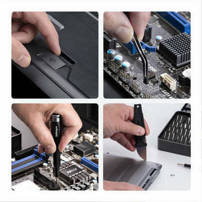 Alternate-Image5 Image for StarTech.com 40-Piece Computer Repair Toolkit for Laptop/PC/Electronics/Phone, 30-Bit Precision Screwdriver Set, Magnetic Tray/Pry Tools