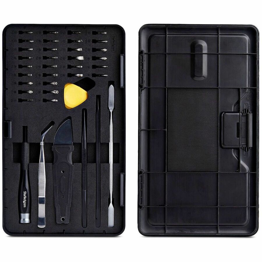Alternate-Image1 Image for StarTech.com 40-Piece Computer Repair Toolkit for Laptop/PC/Electronics/Phone, 30-Bit Precision Screwdriver Set, Magnetic Tray/Pry Tools