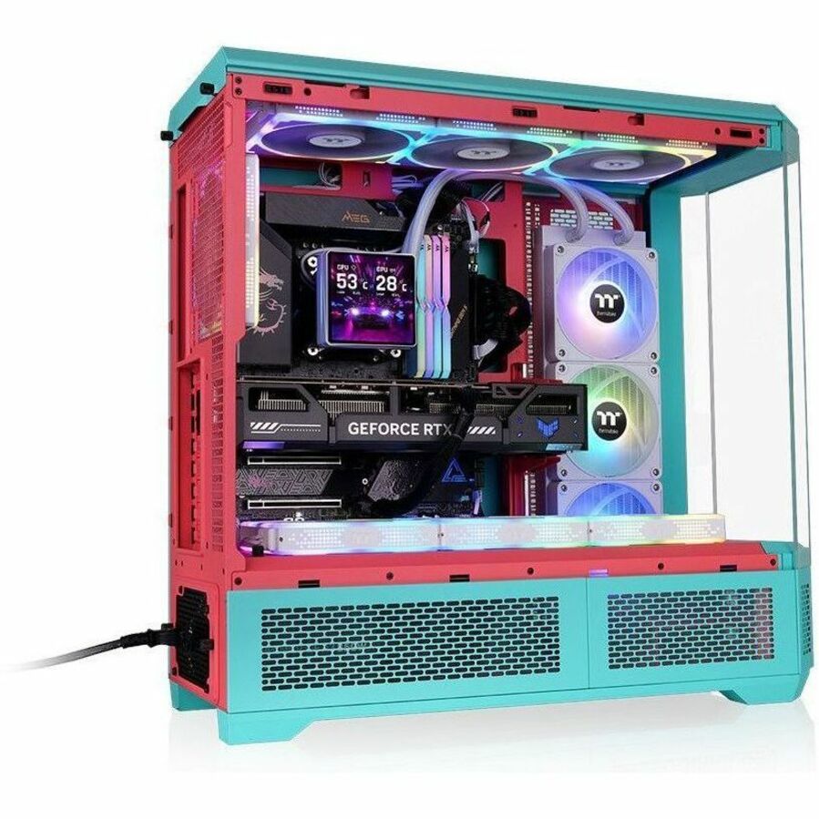 Alternate-Image8 Image for Thermaltake View 600 TG Mint Strawberry Full Tower Chassis
