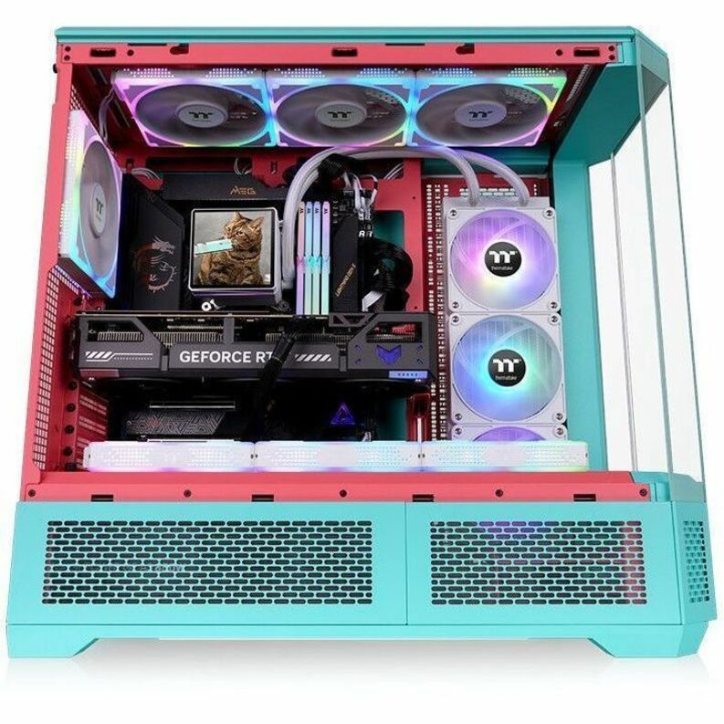 Alternate-Image9 Image for Thermaltake View 600 TG Mint Strawberry Full Tower Chassis