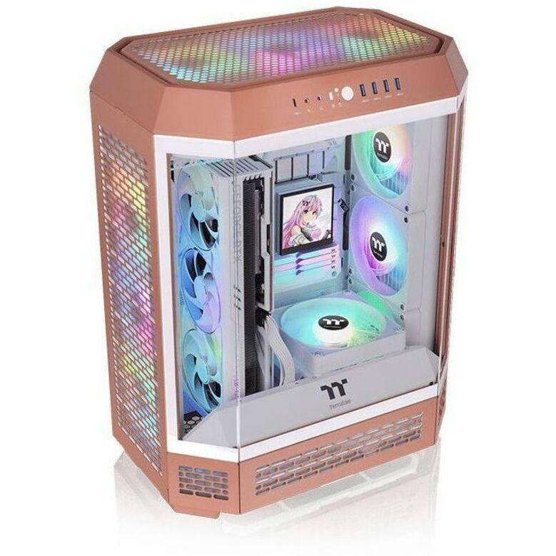 Top Image for Thermaltake The Tower 600 Mocha Mousse Mid Tower Chassis